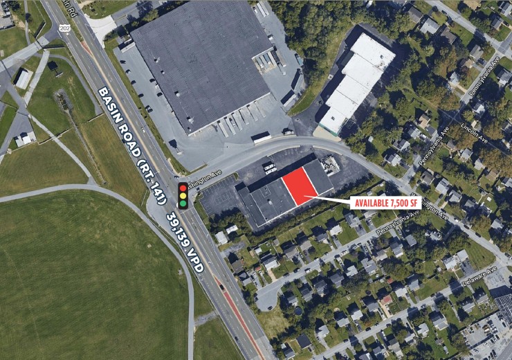 308-406 Basin Road  |  308 Basin Road  |  New Castle, DE  |  Industrial, Office  |  7,500 SF For Lease  |  1 Space Available