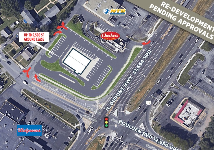1501 North DuPont Highway  |  1501 North DuPont Highway  |  New Castle, DE  |  Retail, Restaurant, Free Standing Building, Pad Site  |  0 SF For Lease  |  0 Spaces Available