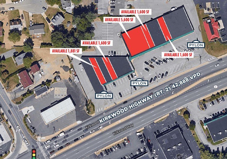 Apollo Shopping Center &nbsp;|&nbsp; 3613 Kirkwood Highway &nbsp;|&nbsp; Wilmington, DE &nbsp;|&nbsp; Retail, Strip Center &nbsp;|&nbsp; 11,841 SF For Lease &nbsp;|&nbsp; 5 Spaces Available