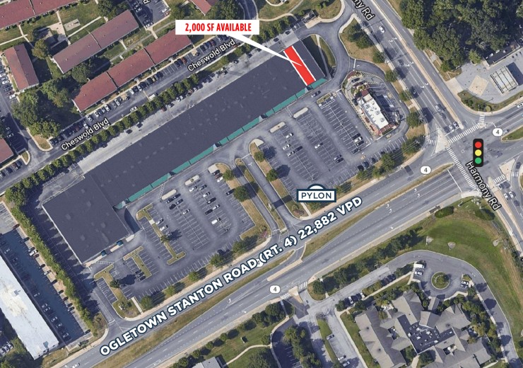 Harmony Plaza &nbsp;|&nbsp; 4102 Ogletown Stanton Rd &nbsp;|&nbsp; Newark, DE &nbsp;|&nbsp; Retail, Strip Center &nbsp;|&nbsp; 2,000 SF For Lease &nbsp;|&nbsp; 1 Space Available