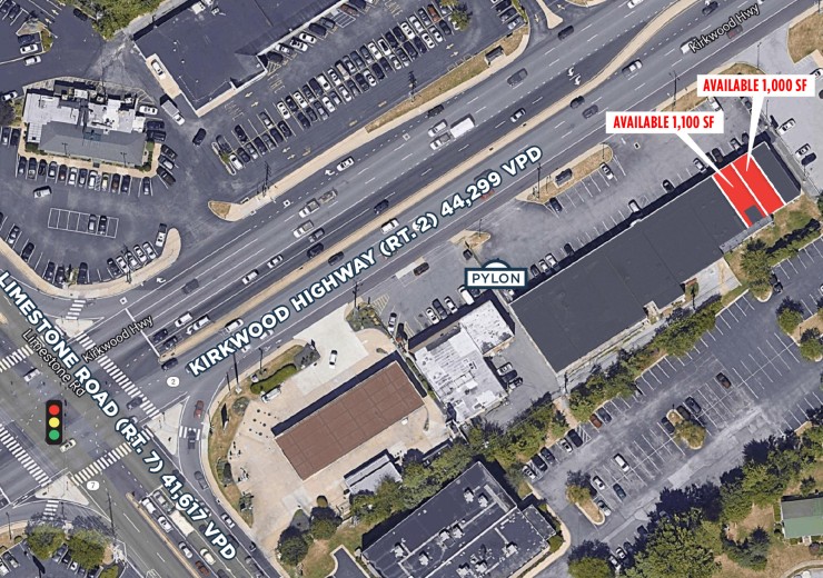 Parklynn Shopping Center &nbsp;|&nbsp; 4516 Kirkwood Hwy &nbsp;|&nbsp; Wilmington, DE &nbsp;|&nbsp; Retail, Strip Center &nbsp;|&nbsp; 2,100 SF For Lease &nbsp;|&nbsp; 2 Spaces Available
