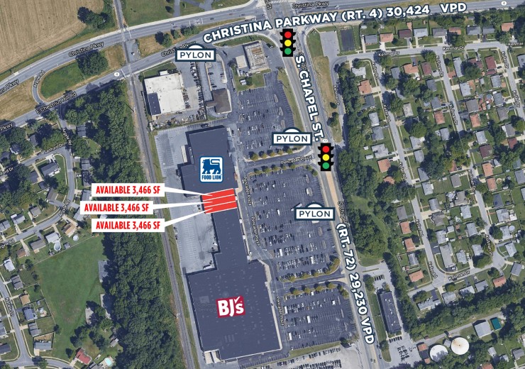 Pencader Plaza  |  100 Pencader Plaza  |  Newark, DE  |  Retail, Shopping Center  |  10,000 SF For Lease  |  1 Space Available